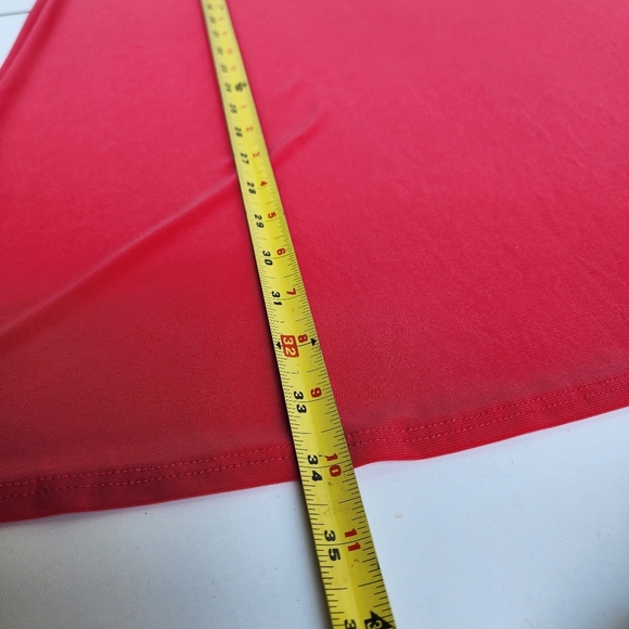 Nick & Nash Red Sleeveless Knee Length Dress Women’s Stretch High Neck Sz L - Picture 9 of 10